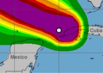 Cielo nublado y lluvias en costas del Caribe por paso de Laura
