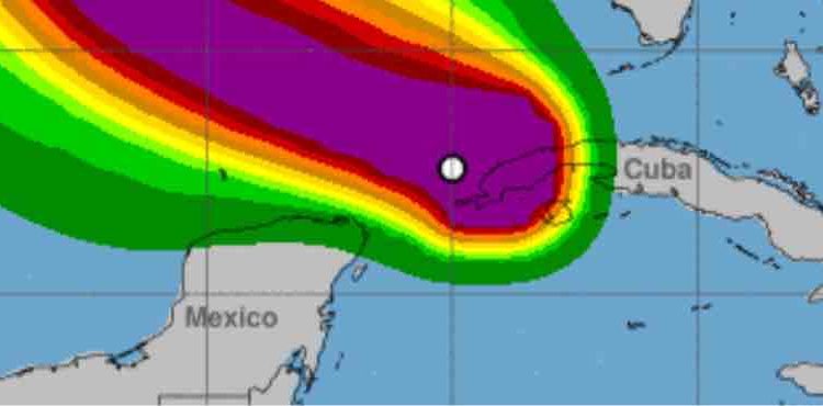 Cielo nublado y lluvias en costas del Caribe por paso de Laura