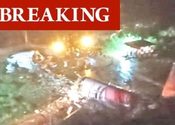 Los primeros videos del accidente aéreo en India