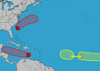 Vigilan sistema de baja presión en el mar Caribe; mantiene probabilidad de 80%