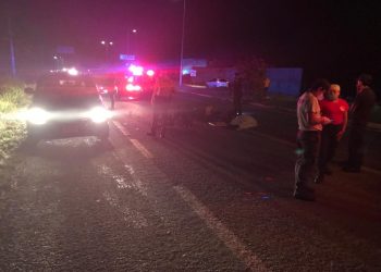En calidad de desconocido motociclista arrollado anoche en Chetumal
