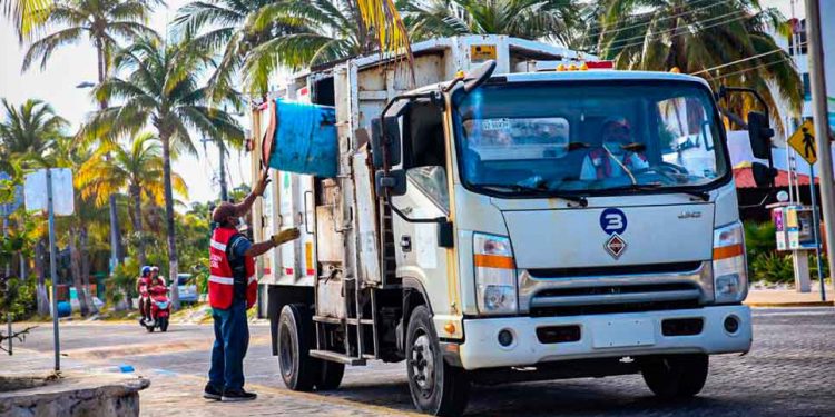Recuerdan horarios temporales para la recoja de basura en Isla Mujeres