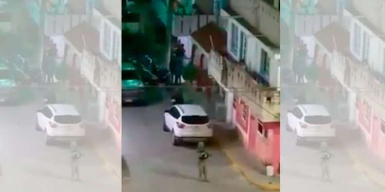 FGE y Guardia Nacional realizan cateo en la colonia la Gloria de Isla Mujeres