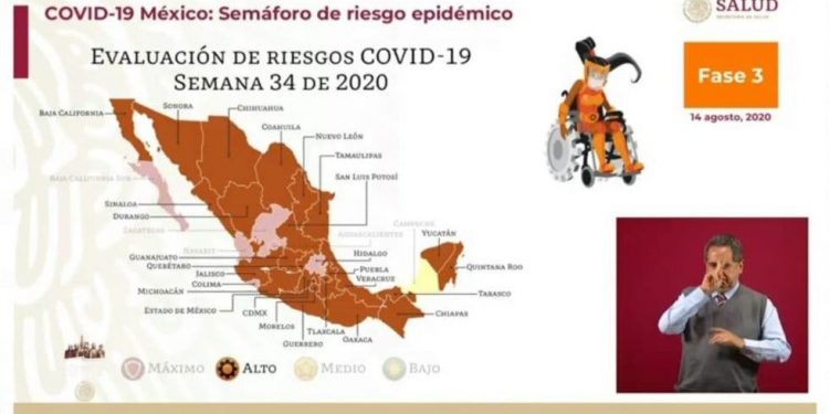 Es Campeche el primer estado del país que pasa a color amarillo en semáforo de COVID-19
