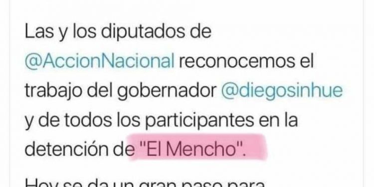 Panistas se equivocan: Felicitan al Gobernador de Guanajuato por captura de ‘El Mencho’ en vez de ‘El Marro’