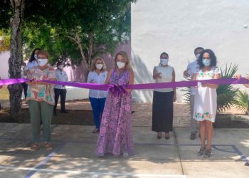 Activan en Solidaridad la primera “Puerta Violeta” en el estado