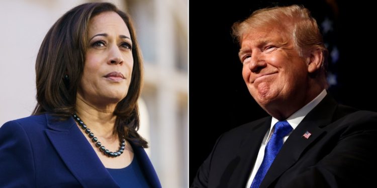 Donald Trump bombardea con una serie de ataques a Kamala Harris