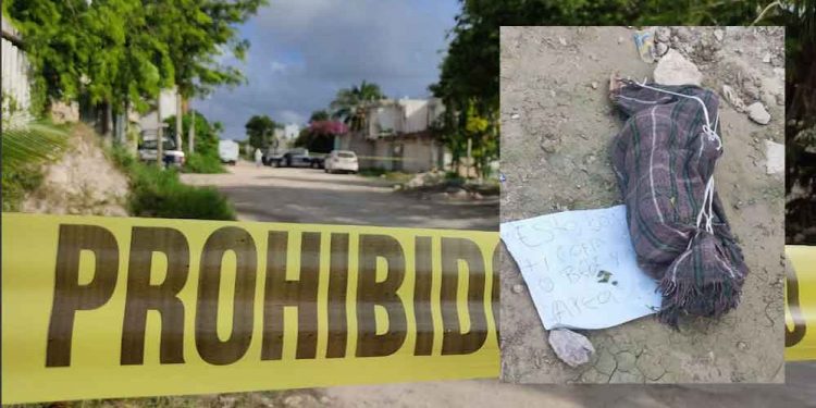 Otro ensabanado en Cancún! Ahora hasta con mensaje para el «Puma»