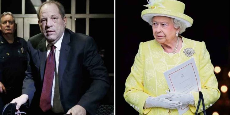 Reina Isabel II le quita a Harvey Weinstein condecoración real luego de sentenciarlo por violación