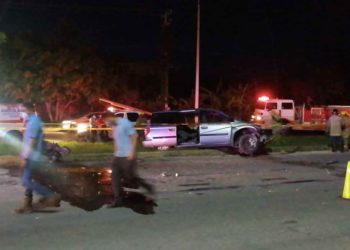 Policía fallece en trágico accidente de transito esta noche en la entrada a Chetumal
