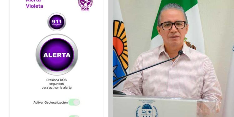 Crea FGE aplicación “Alerta Violeta” para brindar auxilio inmediato a las mujeres en caso de posible situación de riesgo