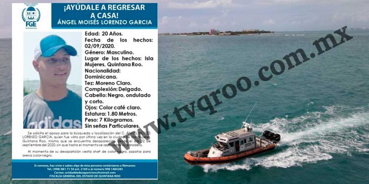 Sigue en calidad de desaparecido turista que entró a nadar en Playa de Isla Mujeres