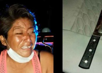 Detienen a mujer que intentó asaltar a un taxista amenazándolo con un cuchillo