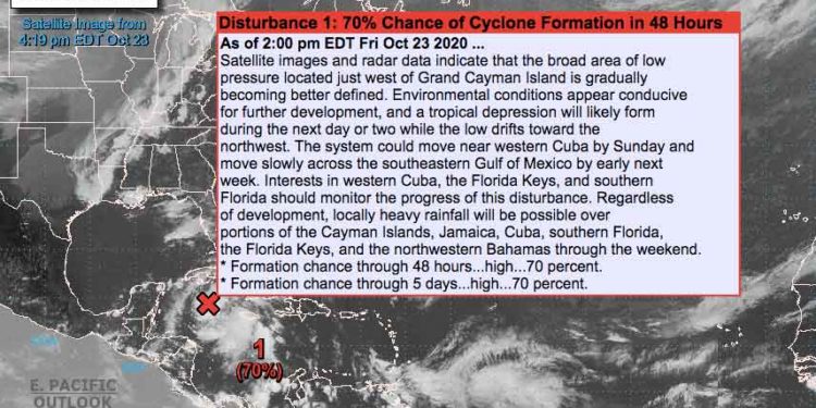 La SEMAR activa Plan Marina ante formación de un sistema de Baja Presión en el Mar Caribe