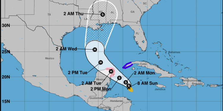 Zeta ya es Tormenta Tropical y podría alcanzar categoría uno en la escala Saffir-Simpson