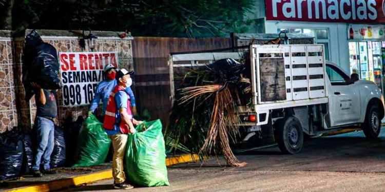 Realiza Ayuntamiento de Isla Mujeres trabajos preventivos ante llegada de Zeta