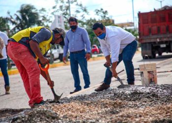 Rehabilita Ayuntamiento de Isla Mujeres cruce peatonal en Zona Continental