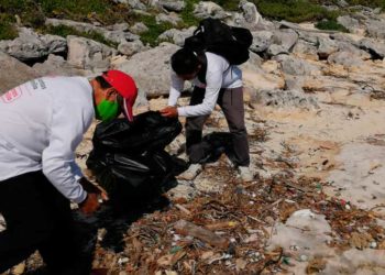 Retira Zofemat más de media tonelada de desechos sólidos de playas de Cozumel