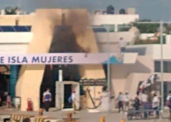 Confirman autoridades de Apiqroo conato de incendio en terminal de Isla Mujeres