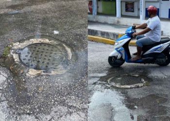 Locatarios del Audomaro Magaña denuncian rebosamiento de aguas negras