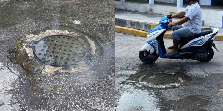 Locatarios del Audomaro Magaña denuncian rebosamiento de aguas negras