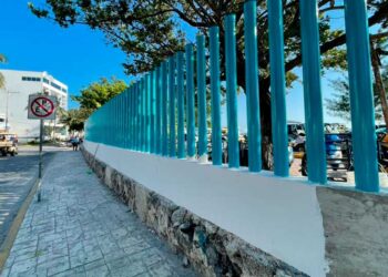 Avance de 95 por ciento del andador y barda perimetral del recinto portuario de Isla Mujeres