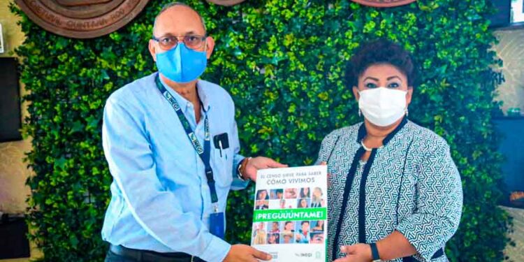 Reciben autoridades de Isla Mujeres resultados del Censo de Población y Vivienda 2020