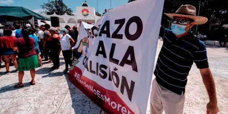 Simpatizantes de Marybel Villegas buscan romper alianzas con el PVEM