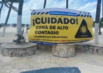 Exhortan a respetar las medidas de sana distancia en las playas de Isla Mujeres