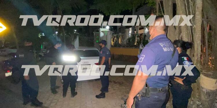 Movilización policiaca por presunto robo en Isla Mujeres
