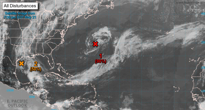 Ana, primera tormenta del año en el Atlántico, se forma cerca de Bermudas