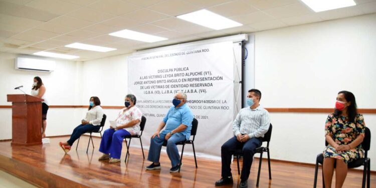 Realiza la FGE disculpa pública por litigio en Chetumal