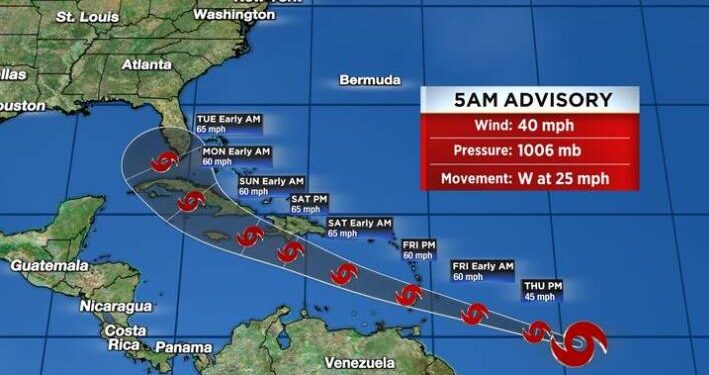 Depresión tropical se convierte en Tormenta Tropical ELSA