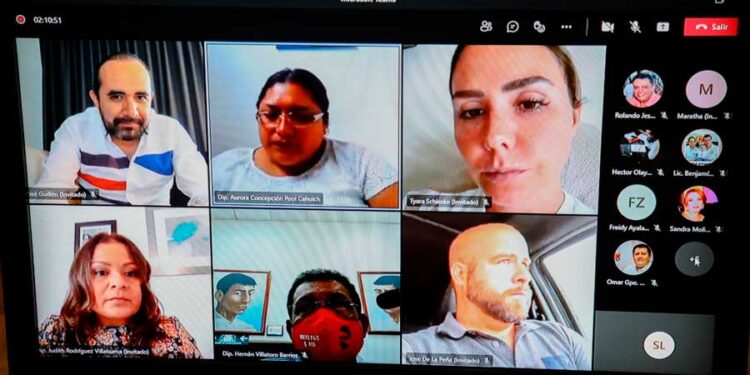 Realiza XVI Legislatura primera reunión de comisiones por videoconferencia