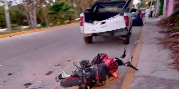 Trágica muerte de un joven menor de edad en un hecho de transito en Isla Mujeres