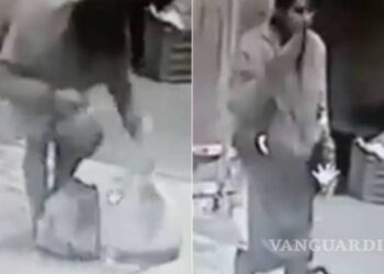 Sujeto saborea cabeza humana antes de ser detenido en la Central de Abastos de Puebla (video)