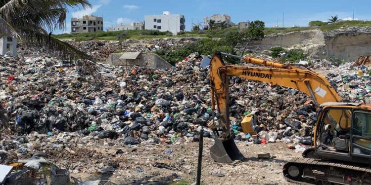 Más de 20 mil toneladas de basura a cumuladas hasta hoy en la estación de transferencia en Isla Mujeres