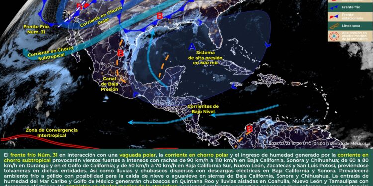 Este día prevén intervalos de chubascos y ambiente caluroso en Quintana Roo