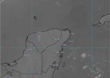 Este viernes el frente frío número 30 se mueve hacia la Península de Yucatán