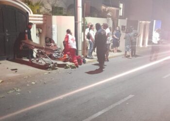 Termina en el hospital por conducir en estado de ebriedad