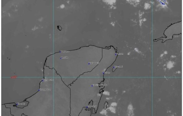 Continuará el ambiente caluroso con intervalos de chubascos en la Península de Yucatán