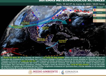 Lunes con probabilidad de chubascos en Quintana Roo