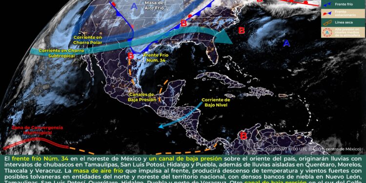 Lunes con probabilidad de chubascos en Quintana Roo