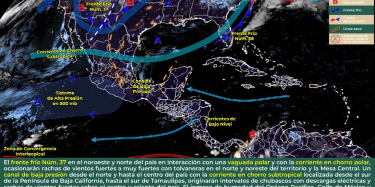 Jueves con lluvias aisladas en Quintana Roo y rachas de viento de hasta 60 kilómetros por hora