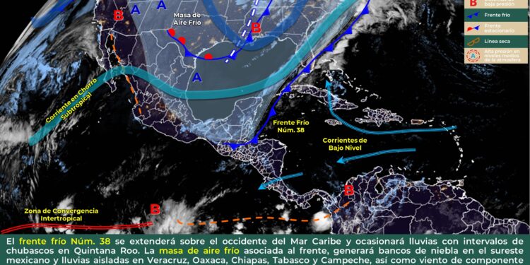 Este viernes se esperan chubascos en Quintana Roo