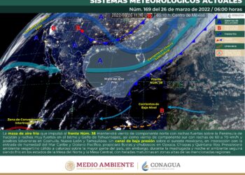 Este sábado se esperan chubascos en Quintana Roo