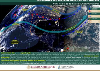 Lunes con lluvias y chubascos dispersos en Quintana Roo