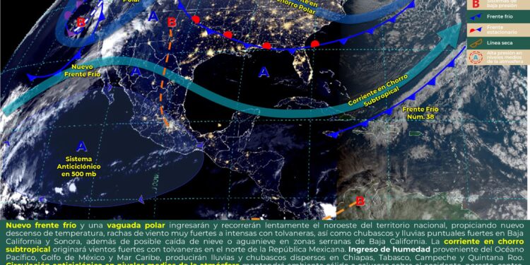 Lunes con lluvias y chubascos dispersos en Quintana Roo