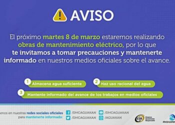 Habrá corte en el suministro de agua potable el martes 8 en Cancún