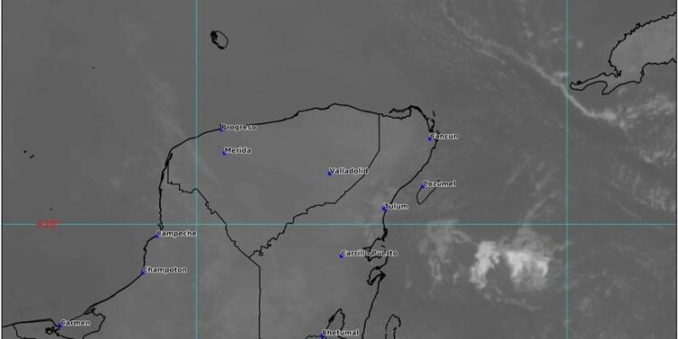 Este día se prevén lluvias aisladas en Quintana Roo y evento de surada en la Península de Yucatán